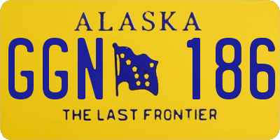 AK license plate GGN186