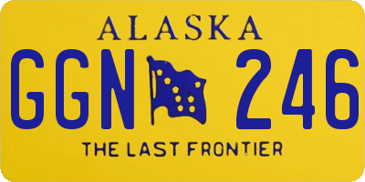 AK license plate GGN246