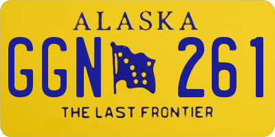 AK license plate GGN261