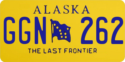 AK license plate GGN262
