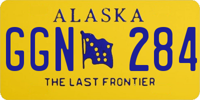 AK license plate GGN284