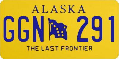 AK license plate GGN291