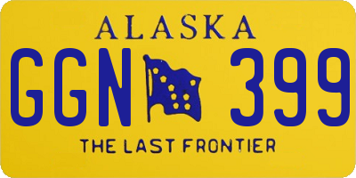 AK license plate GGN399