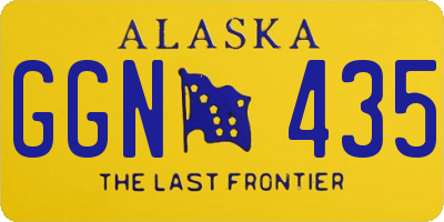 AK license plate GGN435