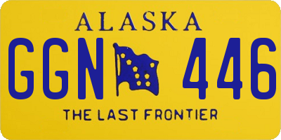 AK license plate GGN446