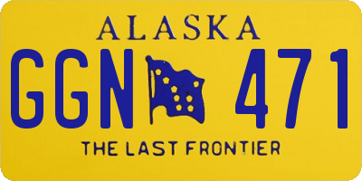 AK license plate GGN471