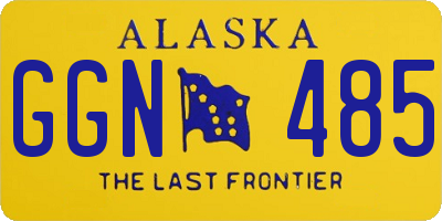 AK license plate GGN485