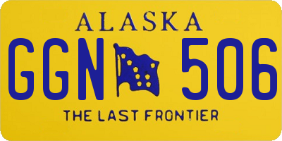 AK license plate GGN506