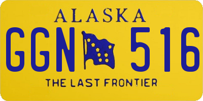 AK license plate GGN516