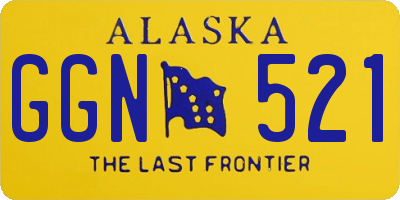 AK license plate GGN521