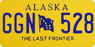 AK license plate GGN528