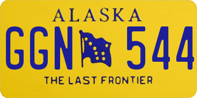 AK license plate GGN544