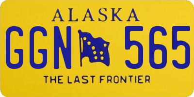 AK license plate GGN565