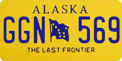 AK license plate GGN569