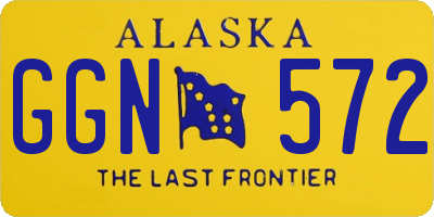 AK license plate GGN572