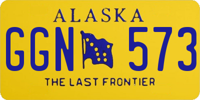 AK license plate GGN573
