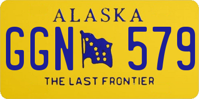 AK license plate GGN579