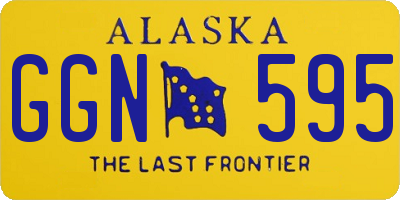 AK license plate GGN595