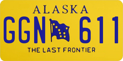 AK license plate GGN611