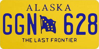 AK license plate GGN628