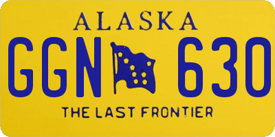 AK license plate GGN630