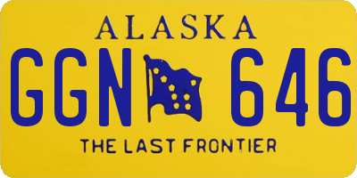 AK license plate GGN646