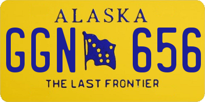 AK license plate GGN656