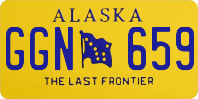 AK license plate GGN659