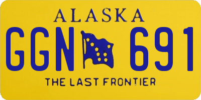 AK license plate GGN691