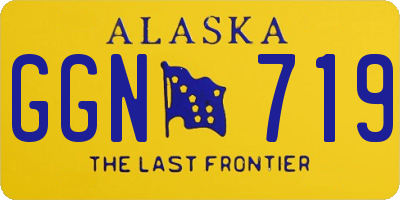 AK license plate GGN719