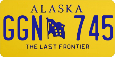 AK license plate GGN745