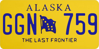 AK license plate GGN759