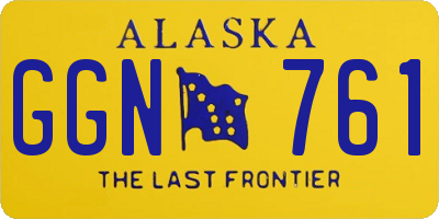 AK license plate GGN761
