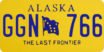 AK license plate GGN766