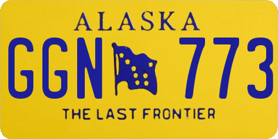 AK license plate GGN773