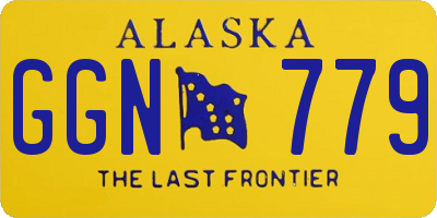 AK license plate GGN779