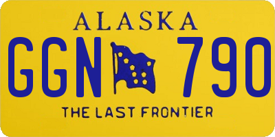 AK license plate GGN790