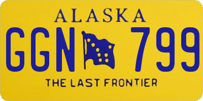AK license plate GGN799