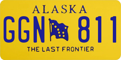 AK license plate GGN811