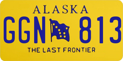 AK license plate GGN813