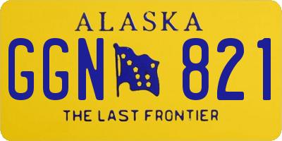AK license plate GGN821