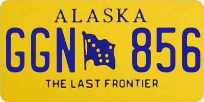 AK license plate GGN856