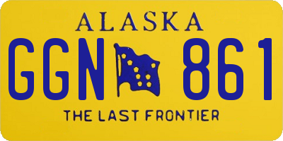 AK license plate GGN861