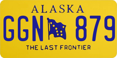 AK license plate GGN879