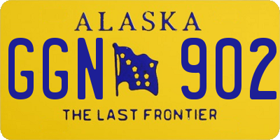 AK license plate GGN902