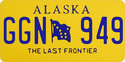 AK license plate GGN949