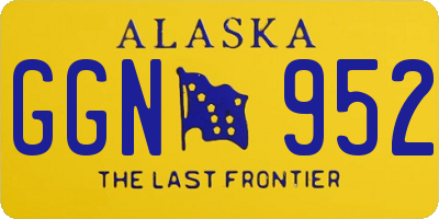AK license plate GGN952
