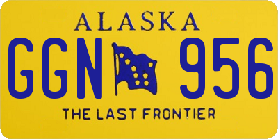 AK license plate GGN956