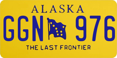 AK license plate GGN976