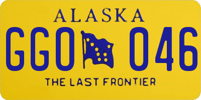 AK license plate GGO046